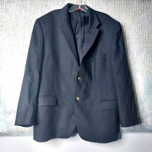 Saville Row Mens 100% Wool Blazer Jacket Sz-44  Short